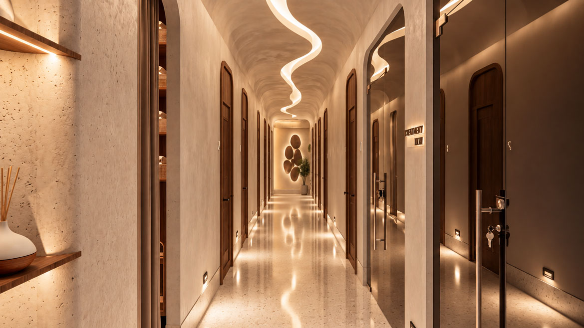 Bright premium Bioessence clinic interior