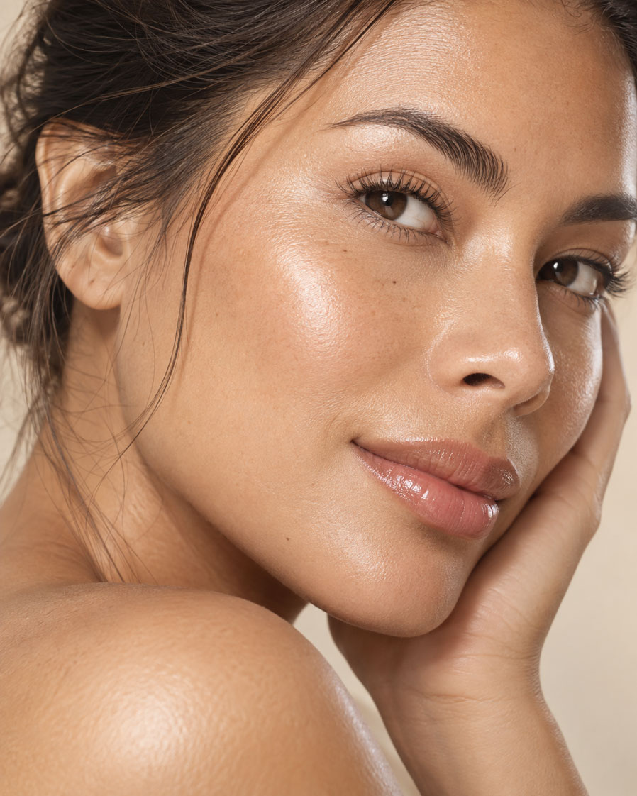 Bright even-tone skin editorial